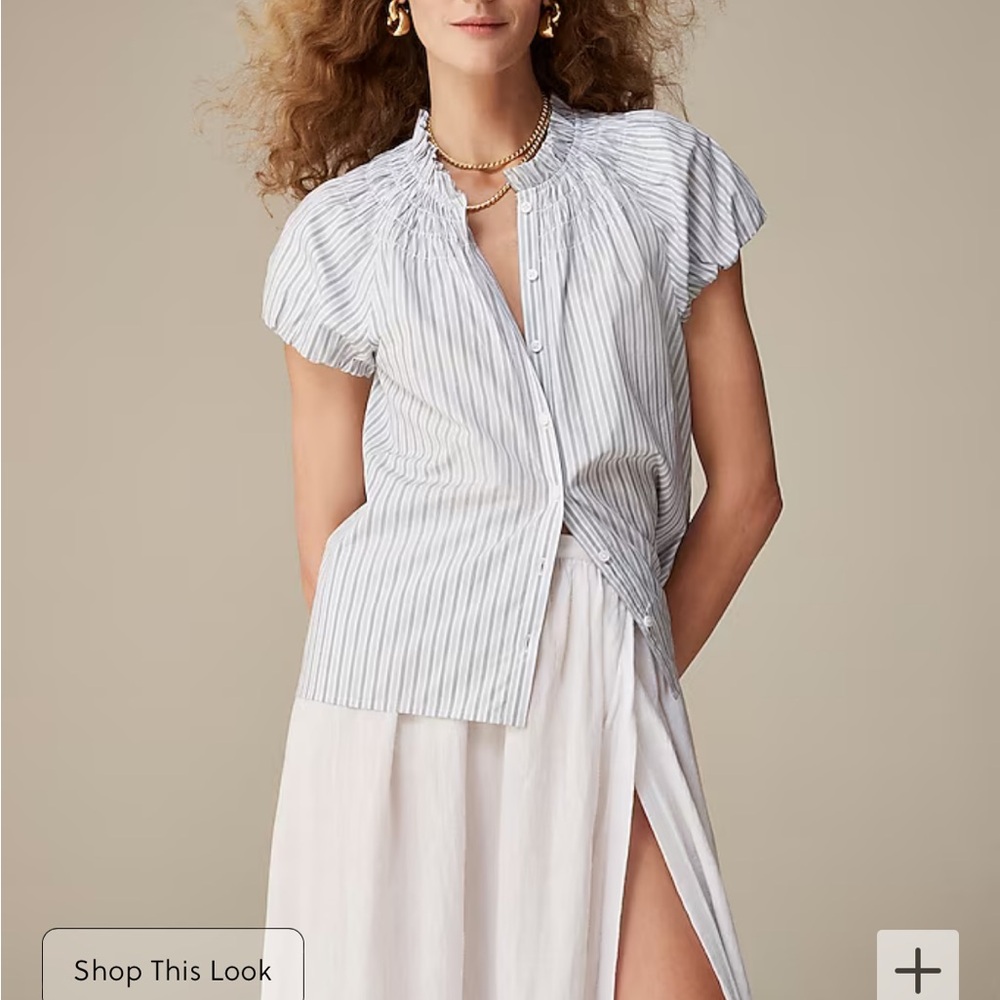J.Crew Poplin Button Down Shirt